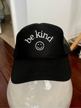 OTTO Black Trucker Hat with Red Logo Brand New